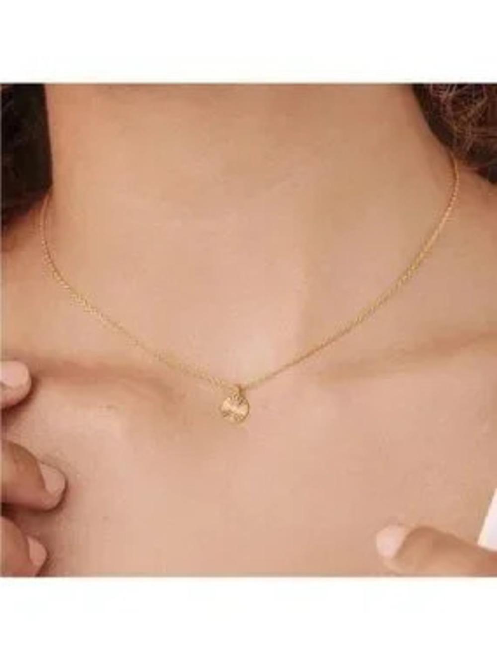 GOLD 18k Gold Plated Coin Disc Necklace